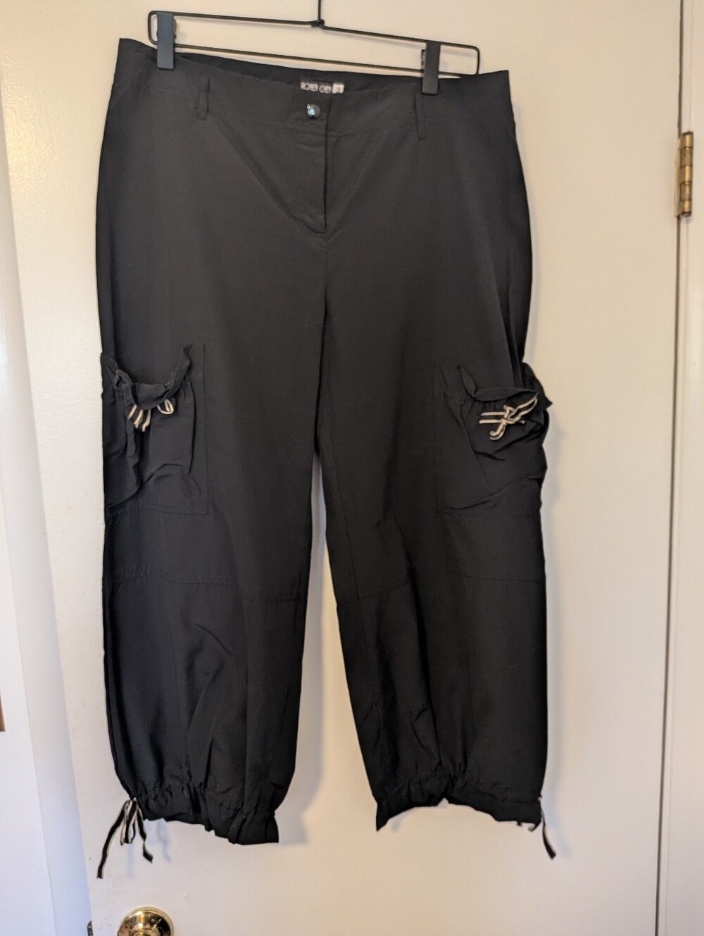 Ronen Chen Navy Cargo Capri Pants NWOT